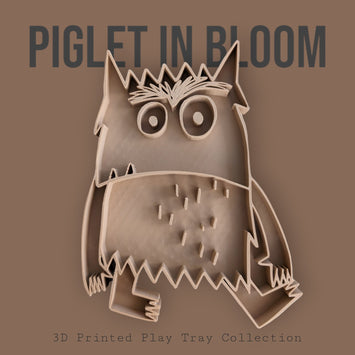 The Color Monster Play Tray (beige color) - 3D printed