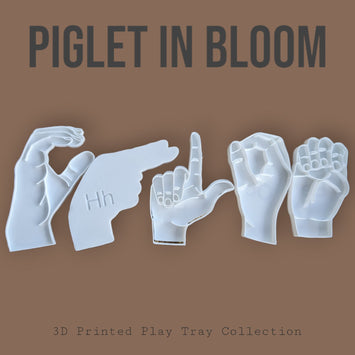 ASL Alphabet Play Tray - 3D printed