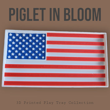 USA Flag Play Tray - 3D printed