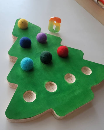 Wooden Christmas Tree Ten Frame