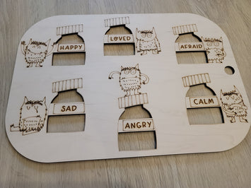 The Color Monster Feelings (Emotion) LARGE board / Flisat insert