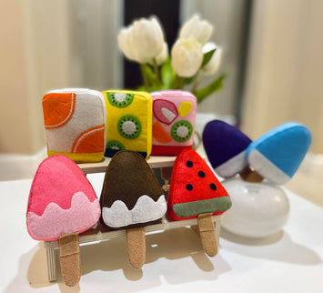 Popsicles Felt Play Food Set