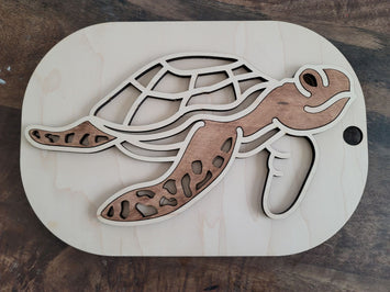 Small or Large Sea Turtle sensory board