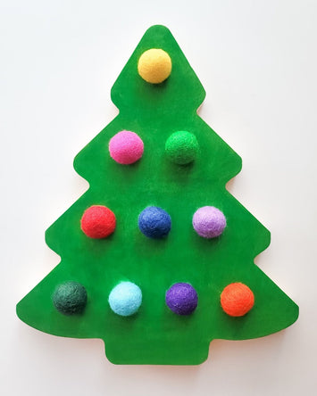 Wooden Christmas Tree Ten Frame