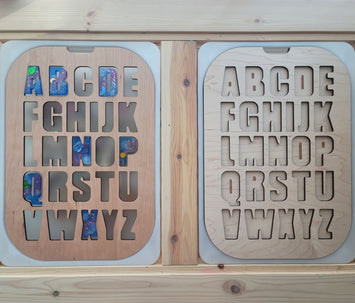 Uppercase- Wooden (plywood) Alphabet Letter Board