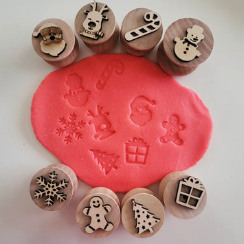 Christmas Playdough Stamp set