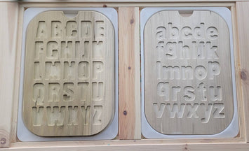 Lowercase Alphabet Puzzle Board (w/ optional backside)