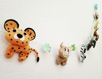 Jungle Safari Felt Garland