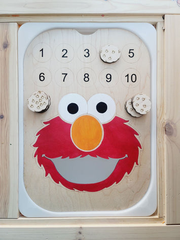 Large Sesame Street Board, Cookie Monster, Elmo (Flisat insert)