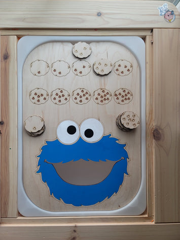 Large Sesame Street Board, Cookie Monster, Elmo (Flisat insert)