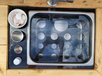 Half size pan acrylic Sorting insert for Stainless Steel kitchen steam pan