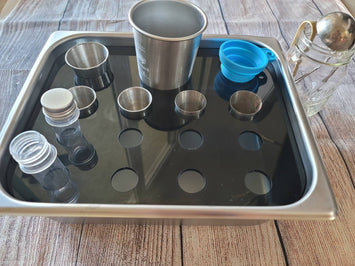 Half size pan acrylic Sorting insert for Stainless Steel kitchen steam pan