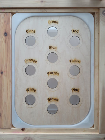 LARGE Wooden Color Sort Lid for large TROFAST bin | FLISAT table Insert