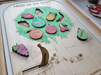 LARGE Fruit of the Spirit board / Flisat insert