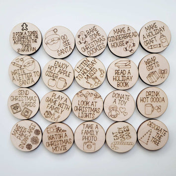 Christmas Activities Bucket List coins