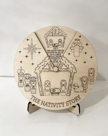 Nativity Story Wheel board / Flisat insert