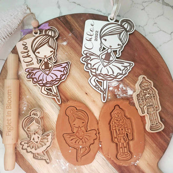 3D printed Ballerina dough stamper, Eco Cutter