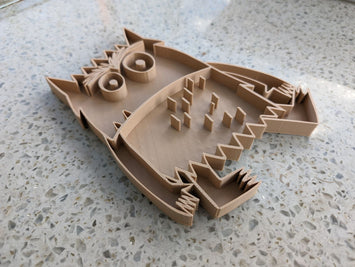 The Color Monster Play Tray (beige color) - 3D printed