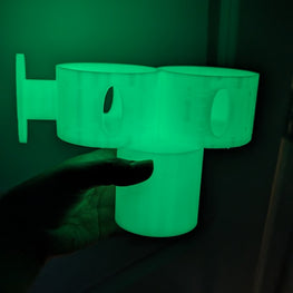 Glow in the Dark Spectra S1 S2 Bottle Holder Attachment and/or Flange Covers , 3D printed (Copy)