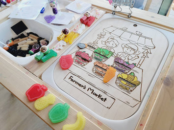 LARGE  Farmer Market Board, Flisat insert