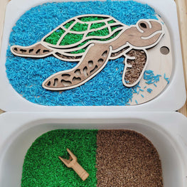 Small or Large Sea Turtle sensory board