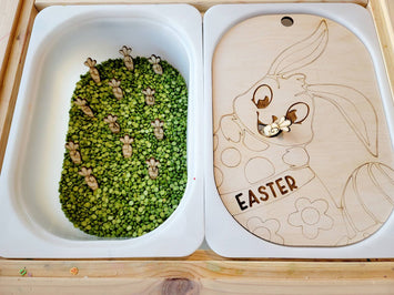 Small or Large Easter Feed the Bunny Activity board with Alphabet Carrots