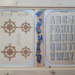 Uppercase- Wooden (plywood) Alphabet Letter Board
