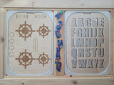 Uppercase- Wooden (plywood) Alphabet Letter Board