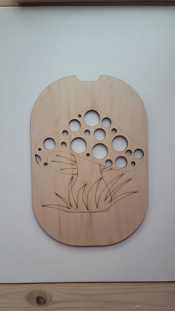 Small Mushroom Pom Poms Push Board (Flisat insert)