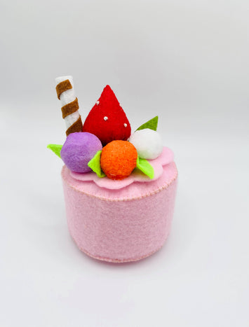 Cupcakes Felt Play Food Set