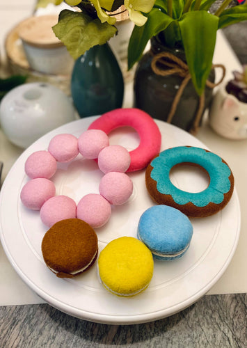 Breakfast Donut Felt Play Food Set