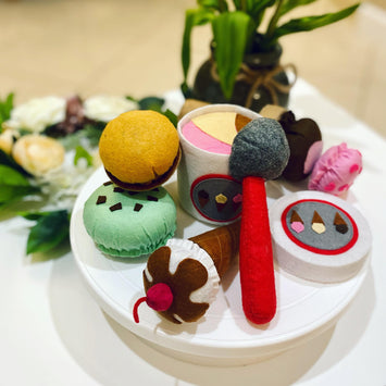 Ice Cream Felt Play Food Set