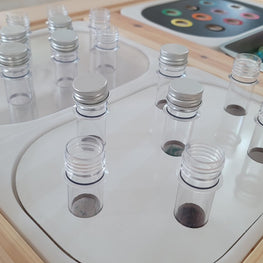 Small Clear Acrylic Sorting Lid with Test Tubes
