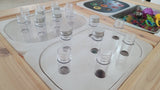 Small Clear Acrylic Sorting Lid with Test Tubes