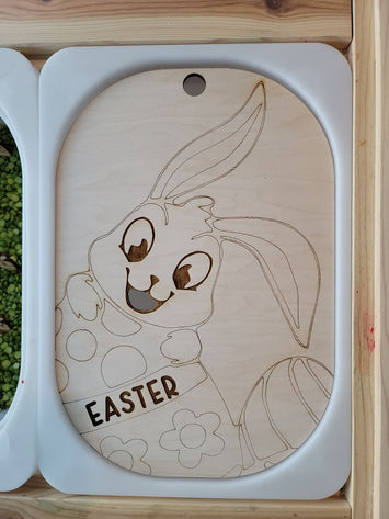 Small or Large Easter Feed the Bunny Activity board with Alphabet Carrots
