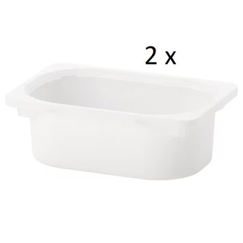 2 x small IKEA Trofast storage box