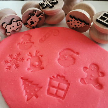 Christmas Playdough Stamp set