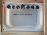 Bridge boards with holes for Trofast bins