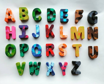 Crayon Alphabet Letters