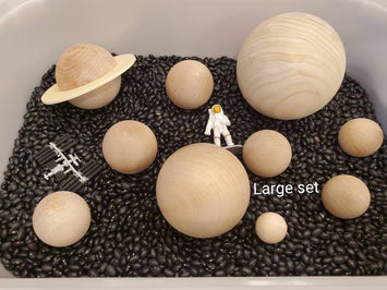 Unpainted Sun, Planets, & Moon (no board)