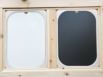 Combo - 2x  Large Lids - Double-sided Chalkboard/Whiteboard