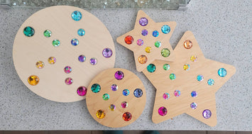 Combo - 1x Large & 1x Small Gem Spinners - Circle OR Star