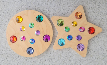 Combo - 2x Small Gem Spinners - Circle & Star