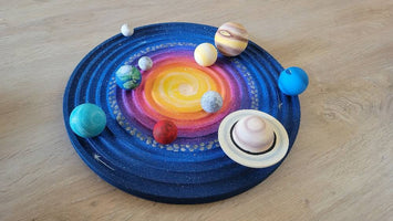 COMPLETE Painted Solar System Set (board included)