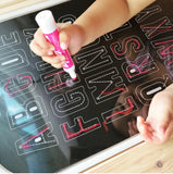 Tracing Acrylic Letter Board for resin letters match , TROFAST Lid | Flisat table Insert