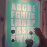 Uppercase - Waterproof Acrylic Alphabet Letter Puzzle Board