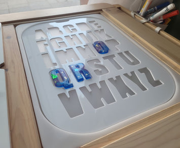 Uppercase - Waterproof Acrylic Alphabet Letter Puzzle Board