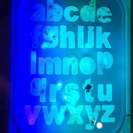 Lowercase - Waterproof Acrylic Alphabet Letter Puzzle Board