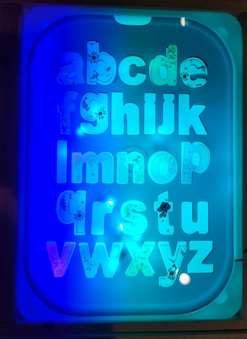 Lowercase - Waterproof Acrylic Alphabet Letter Puzzle Board