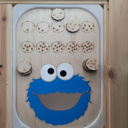 Large Sesame Street Board, Cookie Monster, Elmo (Flisat insert)